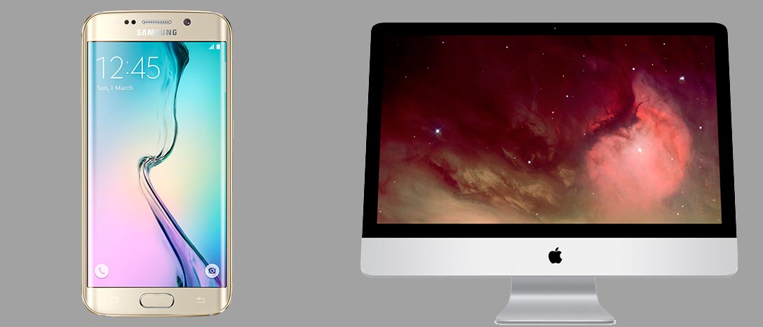 iMac y Galaxy S6